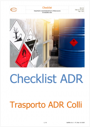 Trasporto ADR Colli: Check list ADR 