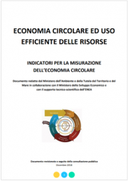 Indicatori per la misurazione dell'economia circolare Indicatori per la misurazione dell'economia circolare