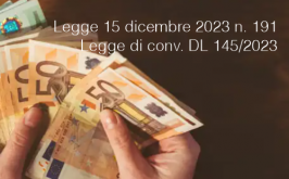 Legge 15 dicembre 2023 n. 191 