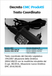 Decreto EMC Prodotti: Testo Coordinato 2016 Decreto EMC Prodotti: Testo Coordinato 2016