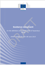 Guidance document On the definition and classification of hazardous waste Guidance document On the definition and classification of hazardous waste