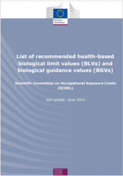 List of recommended health-based biological limit values (BLVs)