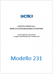 Modello 231 Luxottica Group Modello 231 Luxottica Group