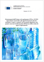 Guida materiali e oggetti a contatto alimenti catena approvvigionamento Guida materiali e oggetti a contatto alimenti catena approvvigionamento