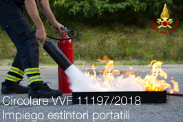 Circolare VVF n. 11197 del 14/08/2018 | Impiego estintori portatili Circolare VVF n. 11197 del 14/08/2018 | Impiego estintori portatili