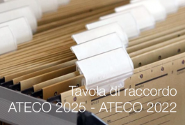 Tavola di raccordo ATECO 2025 - ATECO 2022 
