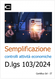 Semplificazione controlli sulle attività economiche / D.Lgs. 103/2024