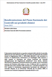 Rendicontazione Piano Nazionale Controlli prodotti chimici 2015 Rendicontazione Piano Nazionale Controlli prodotti chimici 2015