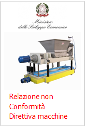 Relazione di non conformità Direttiva macchine Relazione di non conformità Direttiva macchine