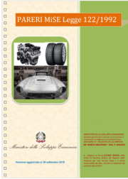 Pareri MISE Legge 122/1992 | Update 09.2018 Pareri MISE Legge 122/1992 | Update 09.2018