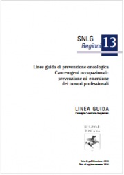 Linee guida di prevenzione oncologica lavoro Linee guida di prevenzione oncologica lavoro