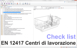 Check list EN 12417:2009 Centri di lavorazione Check list EN 12417:2009 Centri di lavorazione