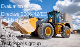 Evaluation of Directive 2006/42/EC on Machinery Evaluation of Directive 2006/42/EC on Machinery