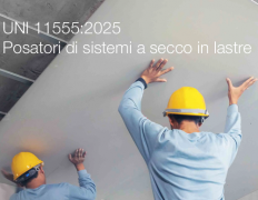 UNI 11555:2025 / Posatori di sistemi a secco in lastre