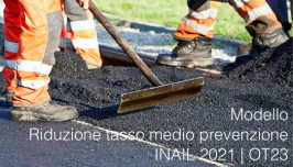 Modello Riduzione tasso medio prevenzione INAIL anno 2021 | OT23