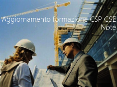 Aggiornamento periodico formazione CSP CSE / Note