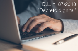 Decreto Legge 12 luglio 2018 n. 87 Decreto Legge 12 luglio 2018 n. 87