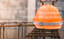Cassazione Penale Sez. 4 del 22 aprile 2025 n. 15696