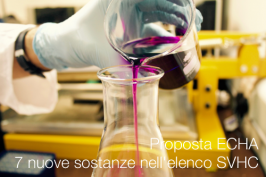 Proposta ECHA: 7 nuove sostanze nell'elenco SVHC