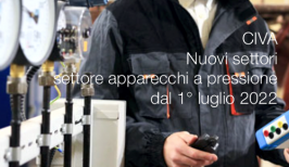 Civa: nuovi servizi del settore apparecchi a pressione dal 1° luglio 2022