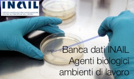 Banca dati INAIL: Agenti biologici e ambienti di lavoro Banca dati INAIL: Agenti biologici e ambienti di lavoro