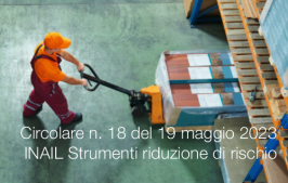 Circolare INAIL n. 18 del 19 maggio 2023