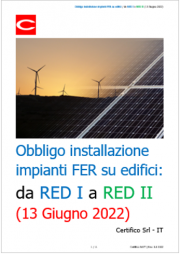 Obbligo installazione impianti FER su edifici: da RED I a RED II il 13 giugno 2022
