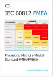 IEC 60812 Procedura, Matrici e Moduli Standard FMEA/FMECA IEC 60812 Procedura, Matrici e Moduli Standard FMEA/FMECA