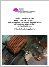 Guida Ispesl per applicazione rischi agenti fisici D. Lgs. 81-2008