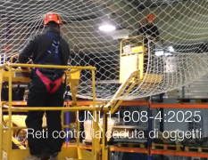 UNI 11808-4:2025 / Reti contro la caduta di oggetti 