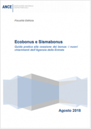 Guida ANCE Ecobonus e Sismabonus Guida ANCE Ecobonus e Sismabonus