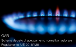 GAR: Schema decreto di adeguamento normativa nazionale Regolamento (UE) 2016/426 GAR: Schema decreto di adeguamento normativa nazionale Regolamento (UE) 2016/426
