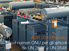 ADR 2019 Preview: nuovi numeri ONU per gli articoli