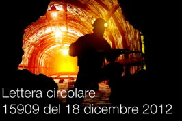 Lettera circolare 15909 del 18 dicembre 2012 Lettera circolare 15909 del 18 dicembre 2012