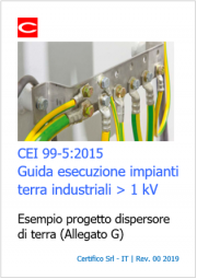 Esempio progetto dispersore impianti di terra industriali CEI 99-5