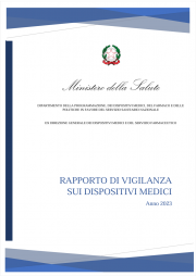 Rapporto di vigilanza sui dispositivi medici | Anno 2023