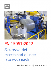 EN 15061 Sicurezza dei macchinari e linee processo nastri