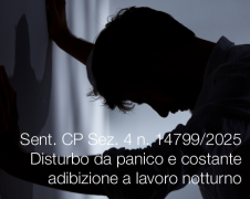 Sentenza CP Sez. IV n.14799 del 15 aprile 2025