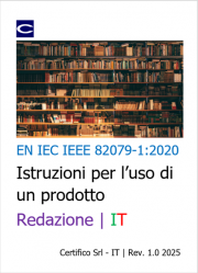 EN IEC IEEE 82079-1:2020 | Istruzioni per l’uso di un prodotto