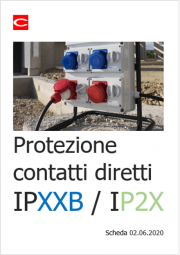 Protezione contatti diretti: IPXXB e IP2X Protezione contatti diretti: IPXXB e IP2X