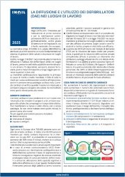 La diffusione e l'utilizzo dei defibrillatori (DAE) nei luoghi di lavoro