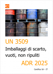 ADR: il nuovo ONU 3509 Applicazione