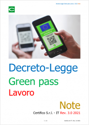 Decreto-Legge green pass lavoro Sett. 2021 | Note