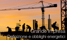 Grande impresa: definizione e obblighi energetici D. Lgs. 102/2014 Grande impresa: definizione e obblighi energetici D. Lgs. 102/2014
