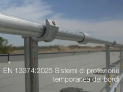EN 13374:2025 / Sistemi di protezione temporanea dei bordi