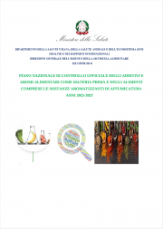 Piano nazionale di controllo ufficiale degli additivi e aromi alimentari 2025-2027