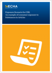 Exposure Scenario for CSR: An example of consumer exposure to Substances in Articles Exposure Scenario for CSR: An example of consumer exposure to Substances in Articles