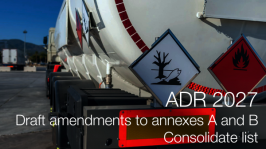 ADR 2027: Draft amendments to annexes A and B of ADR | Consolidated list