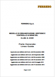 MOGC 231 Ferrero SpA MOGC 231 Ferrero SpA