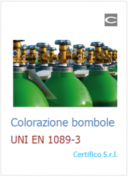 Colorazione Bombole UNI EN 1089-3: Fonte VVF Colorazione Bombole UNI EN 1089-3: Fonte VVF